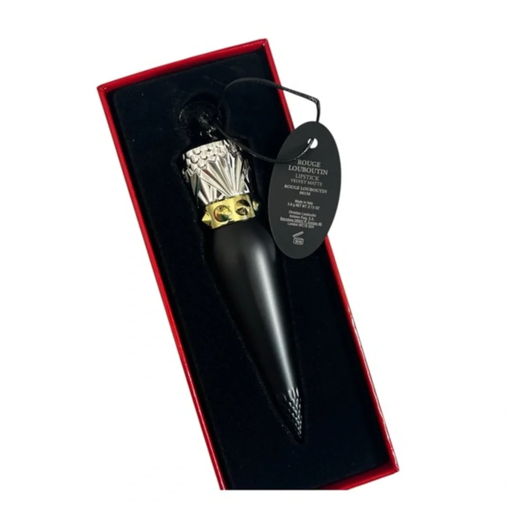 Christian Louboutin NWT‎ Rouge 001M Velvet Matte Lipstick Red Beauty